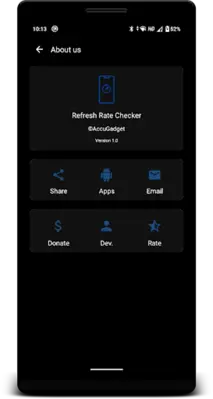 Refresh Rate Checker android App screenshot 2