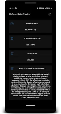 Refresh Rate Checker android App screenshot 3